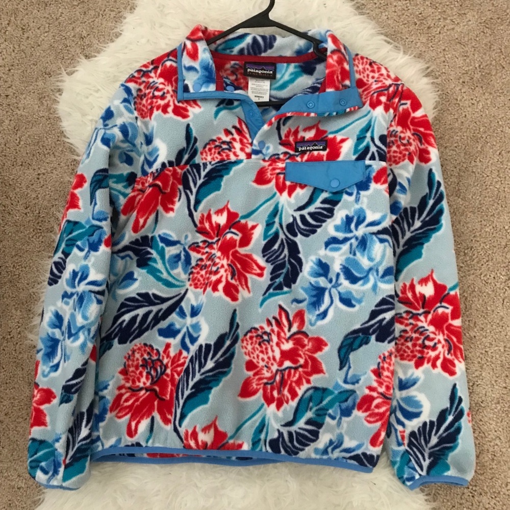 Floral Patagonia Lightweight Synchilla Fleece